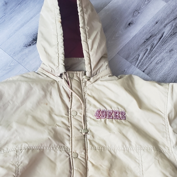 Vintage Starter Jacket Hooded XXL San Francisco Giants - Picture 9 of 9